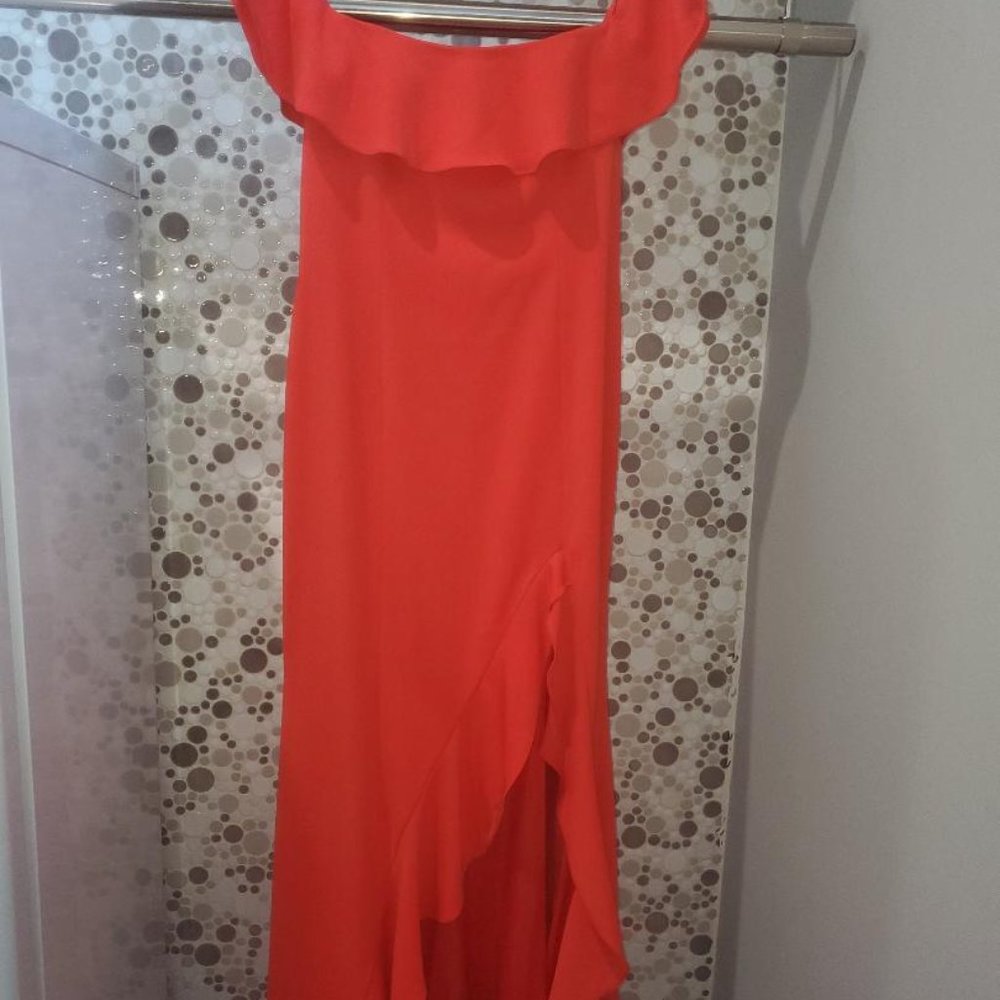 LIKE NEW Beautiful red Jay Godfrey long gown..Size 8